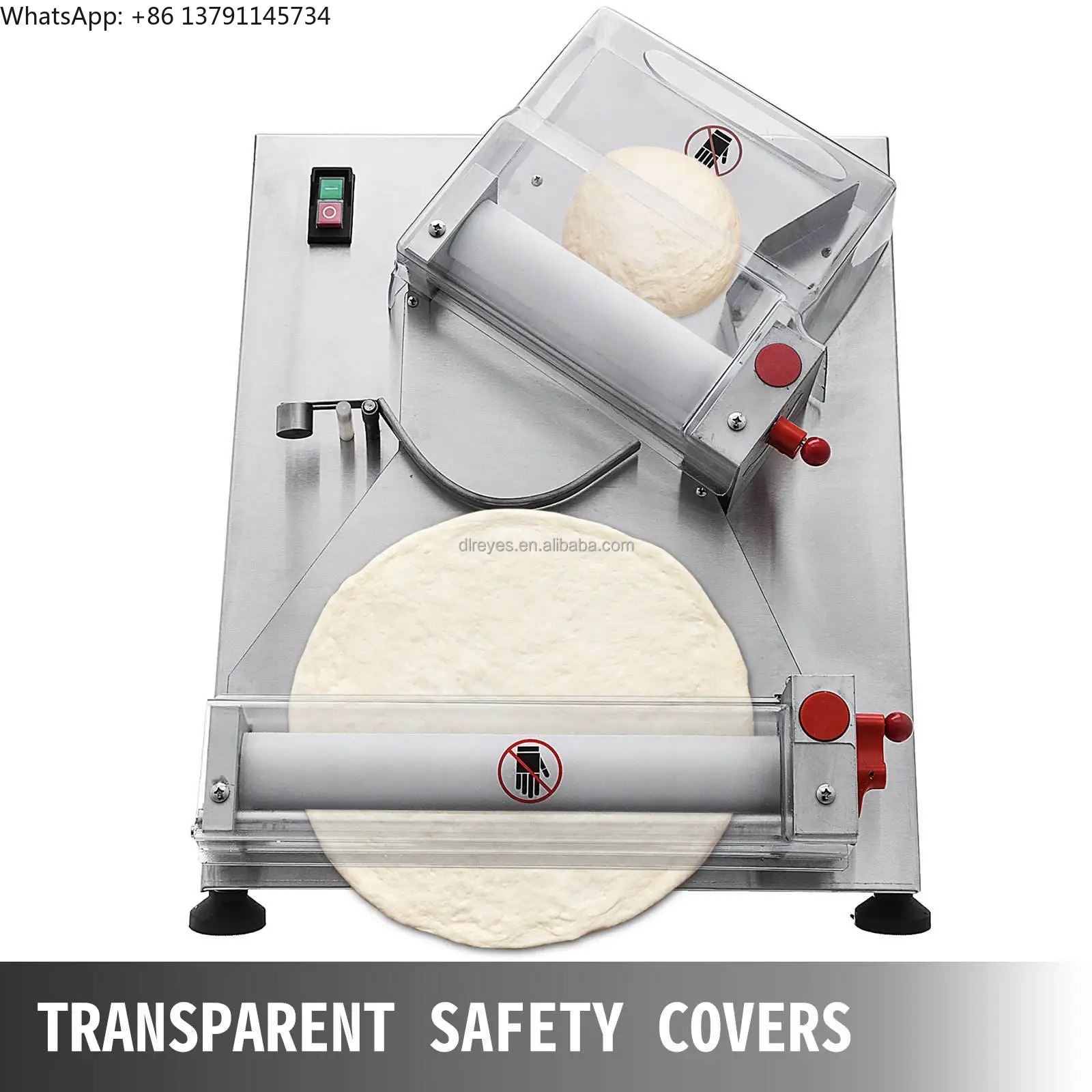 Rotary Bakery Oven - Manual Small Dough Roller Sheeter Machine