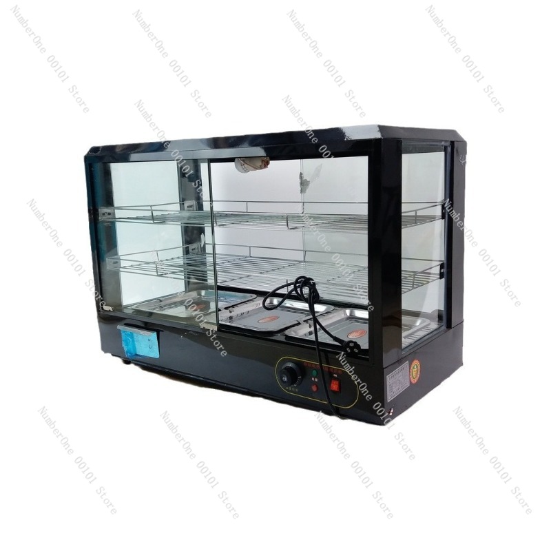Food Warmer Display - Constant-Temperature Heating Ready-to-Eat Food Cabinet, Commercial