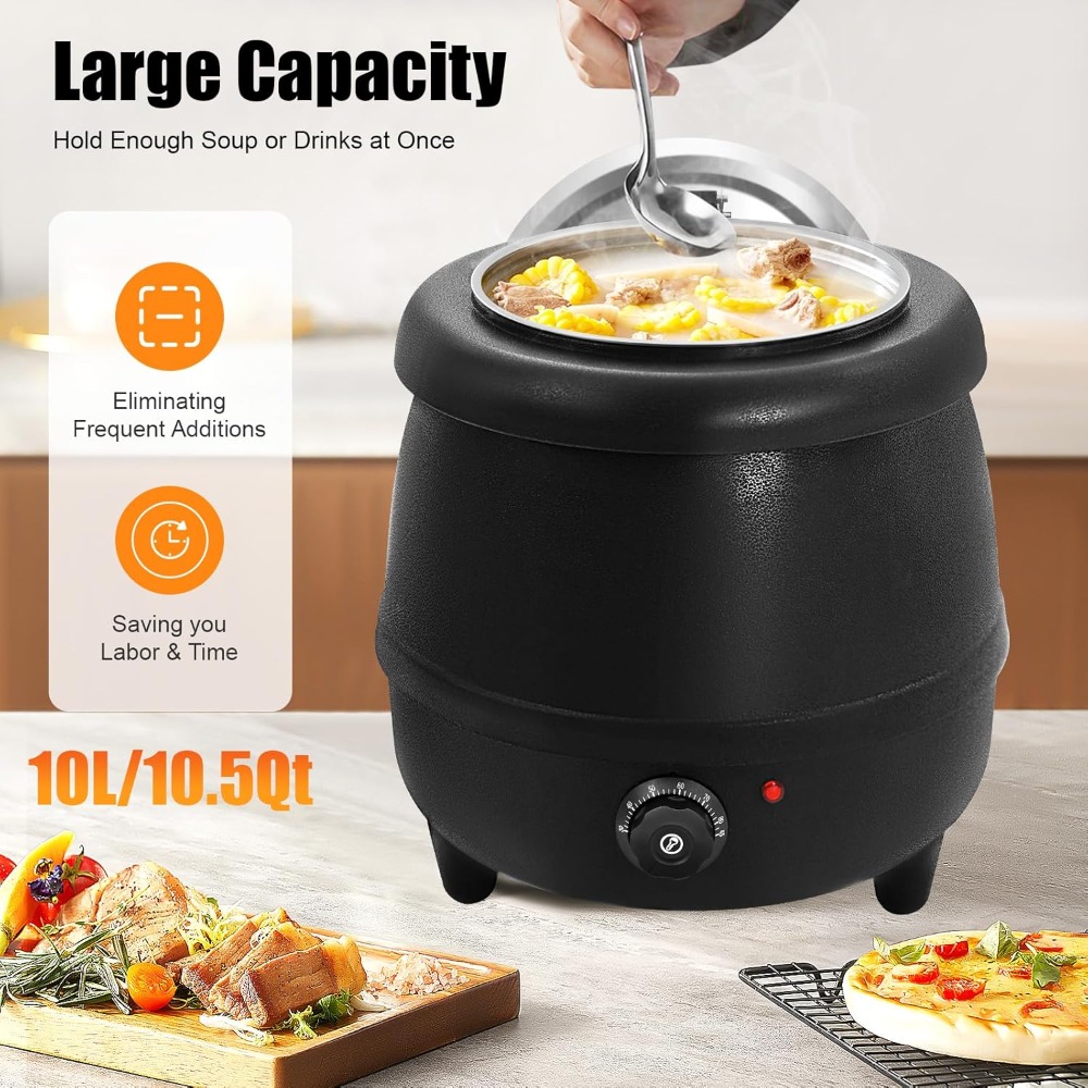 Soup Kettle Warmer - 10L Soup Kettle, Commercial Soup Kettle