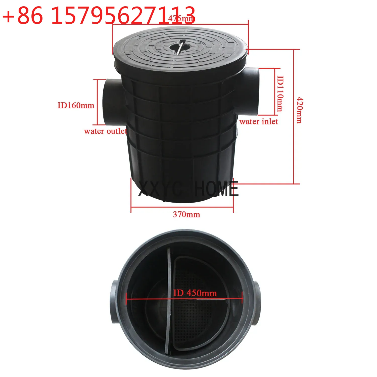 Commercial Kitchen Grease Interceptor - Grease trap kitchen interceptor wastewater treatment