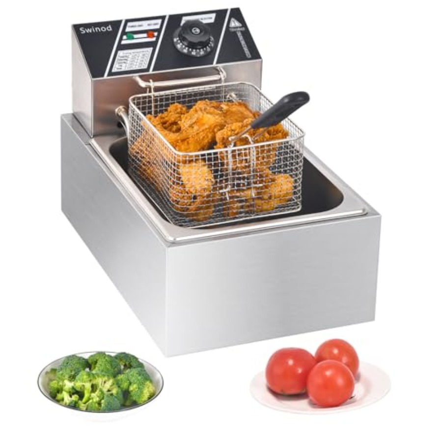 Deep Fryer Commercial - Electric Deep Fryer with Basket for