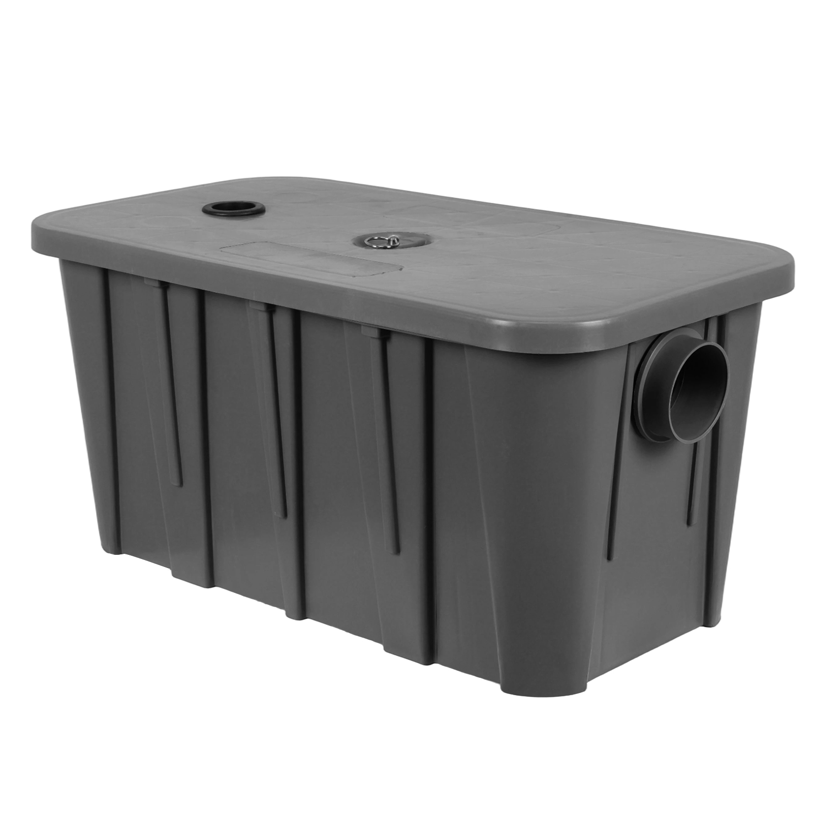 Commercial Kitchen Grease Interceptor - Side Inlet Interceptor with Removable Filter