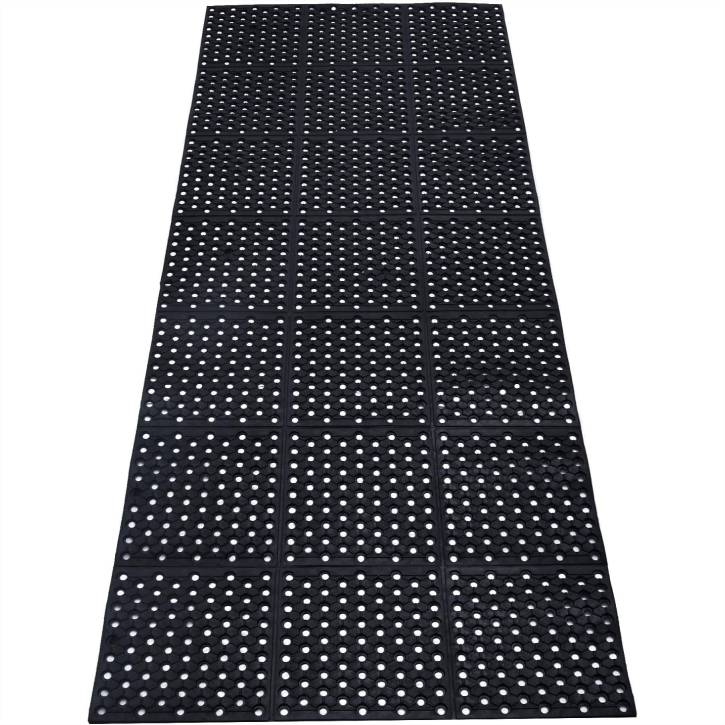 Commercial Kitchen Images - Anti-Fatigue Drainage Rubber Mat, 83x35 Commercial