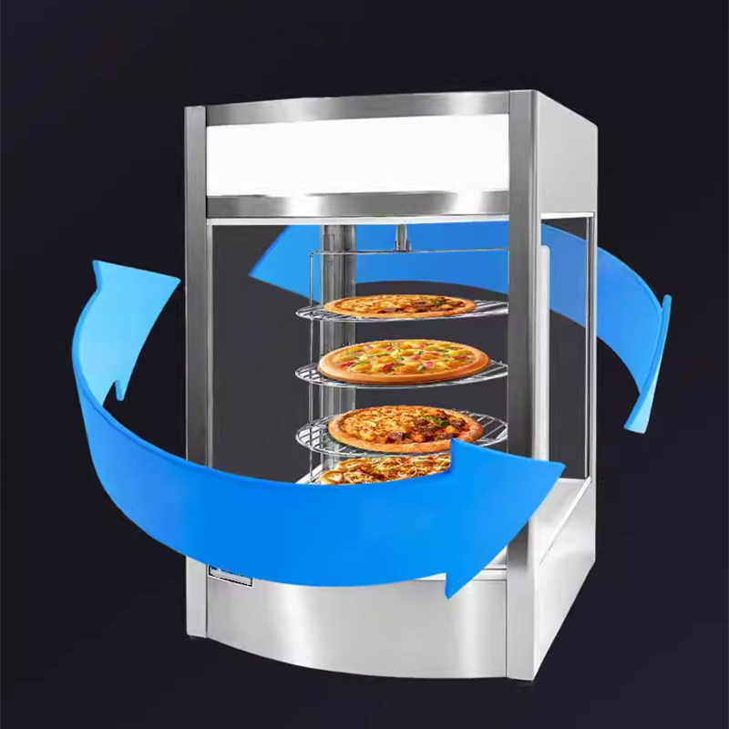 Food Warmer Display - Commercial Food Display Warmer 4-Tier Rotating