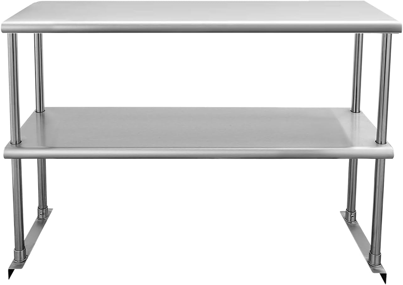 Commercial Kitchen Images - Stainless Steel Adjustable Double Shelf 12”