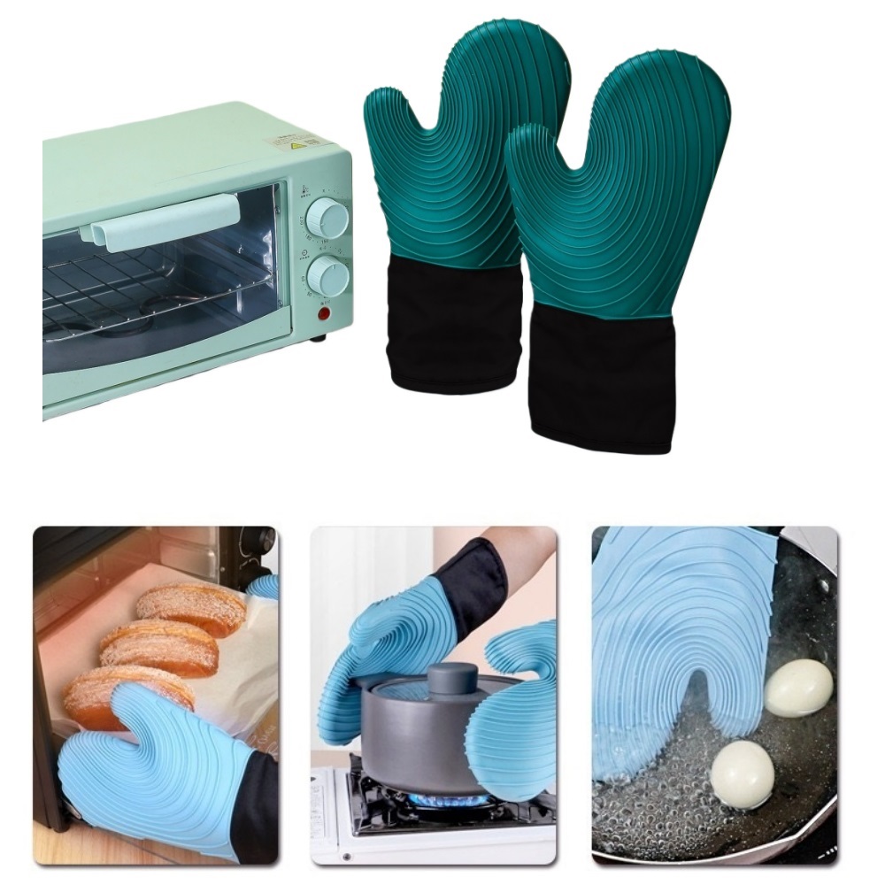 Rotary Bakery Oven - Silicone oven heat insulation gloves, suitable