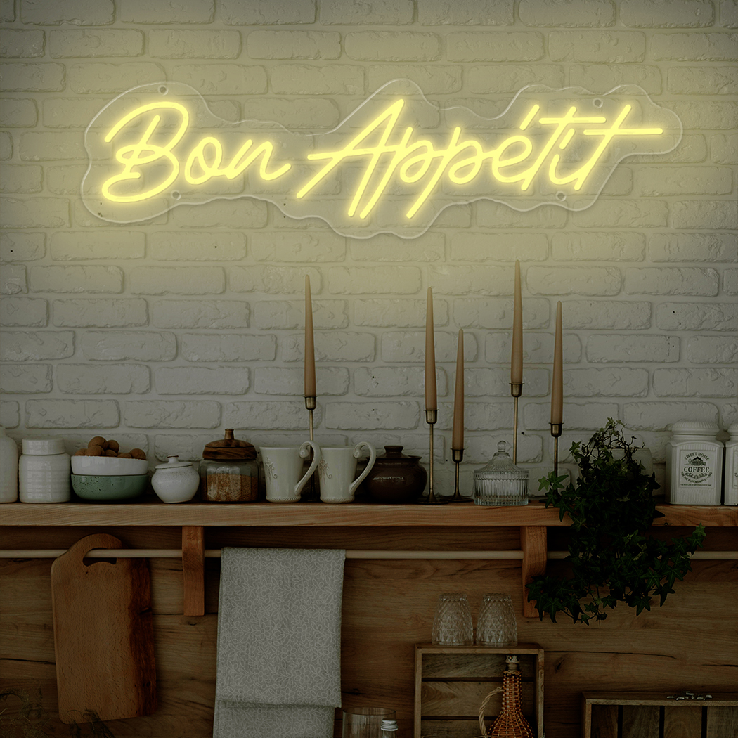 Commercial Kitchen Store - Bon Appetite Neon LED Sign Wall