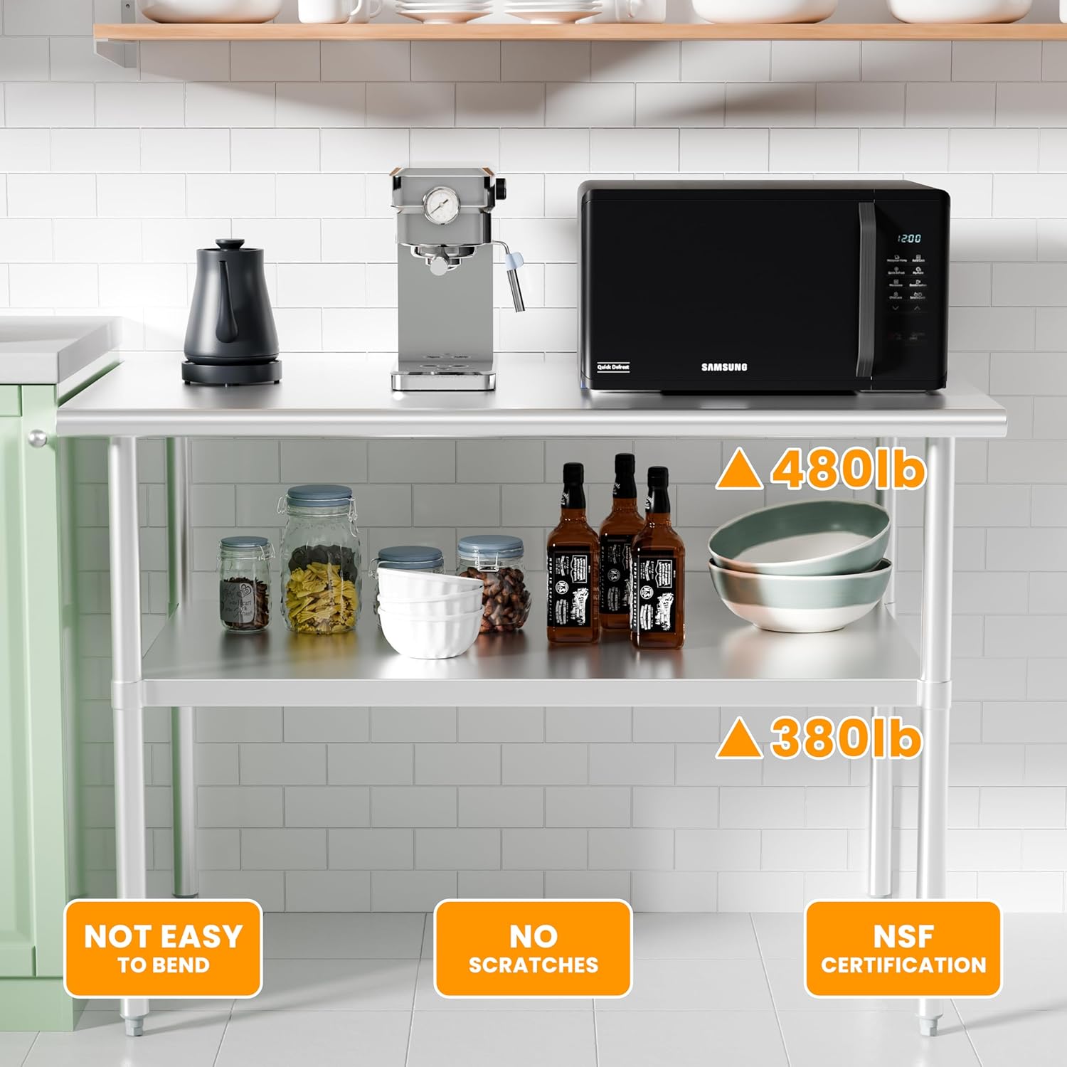 Heavy Duty Stainless Steel Pre - Commercial Kitchen Images recensie en prijs