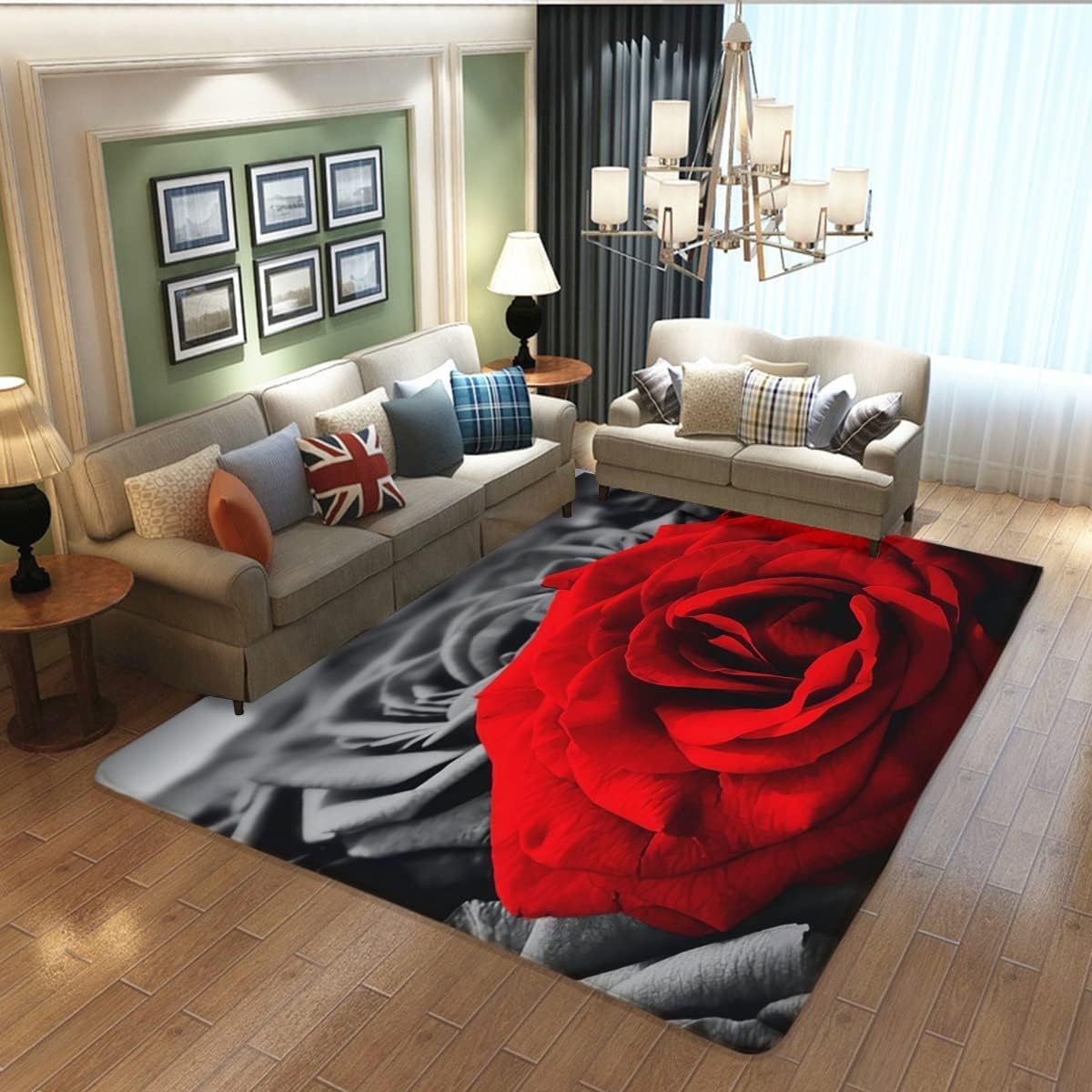 Blue Rose Flower on Black Back - Commercial Kitchen Background recensie en prijs