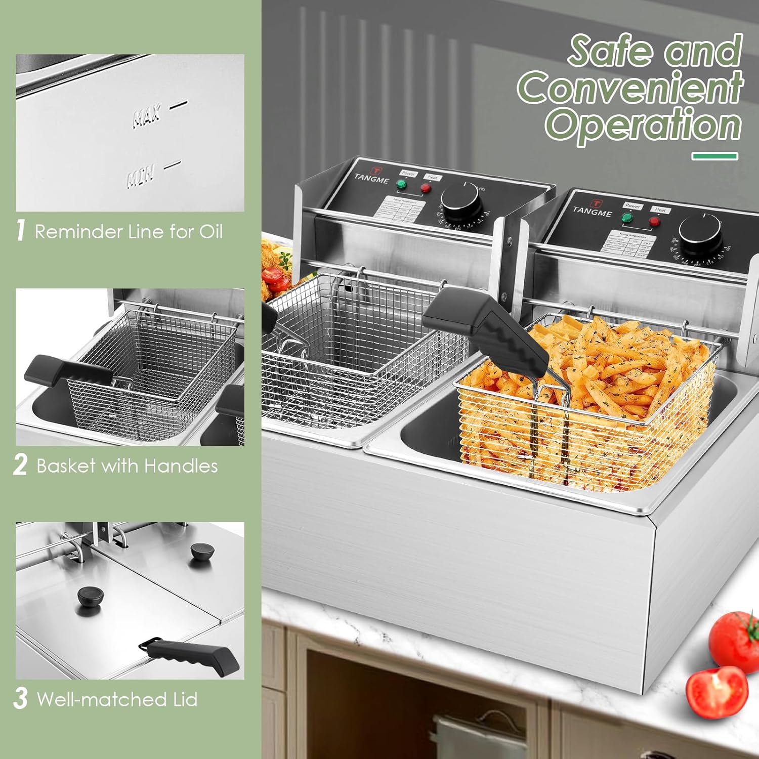 3400W Commercial Deep Fryer wi - Deep Fryer Commercial recensie en prijs