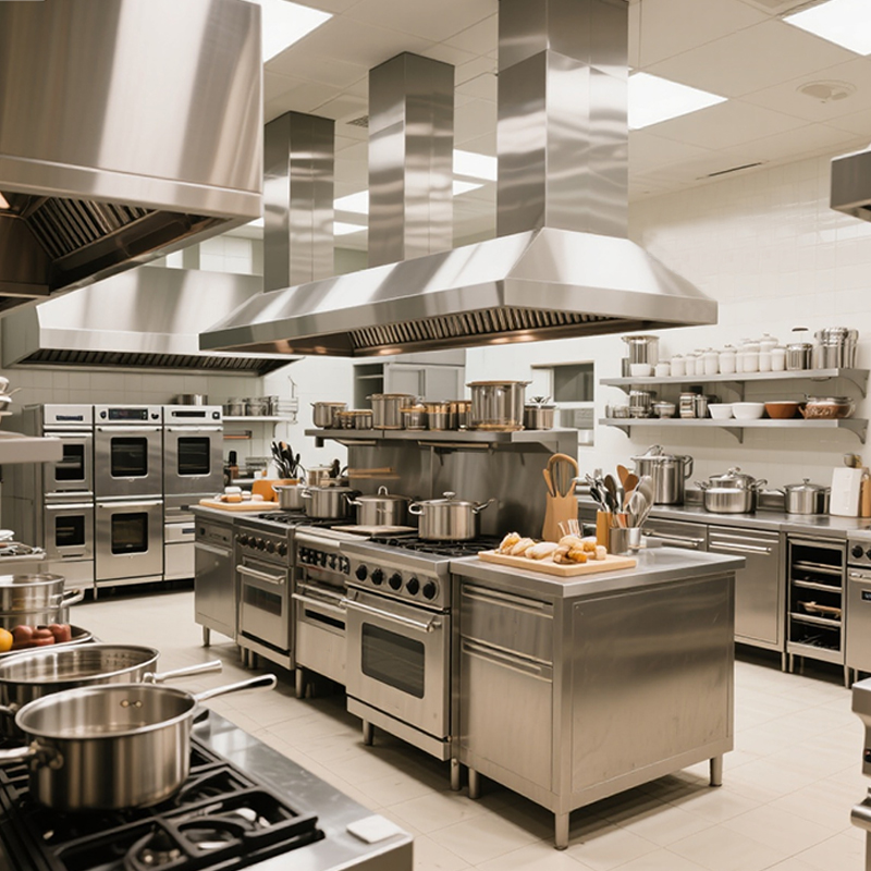 Stainless Steel Fast Food Equi - Commercial Kitchen Gas Line recensie en prijs