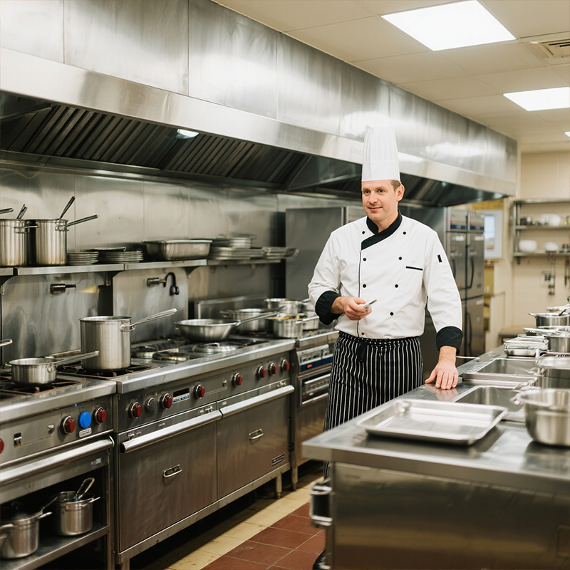 Stainless Steel Fast Food Equi - Commercial Kitchen Gas Line recensie en prijs