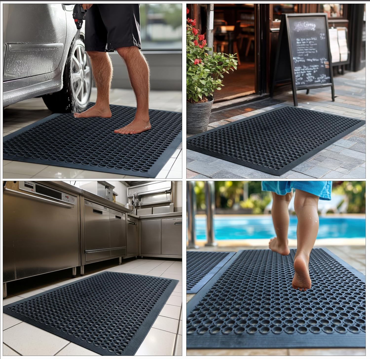 2-Pack Anti-Fatigue Rubber Flo - Commercial Kitchen Images recensie en prijs