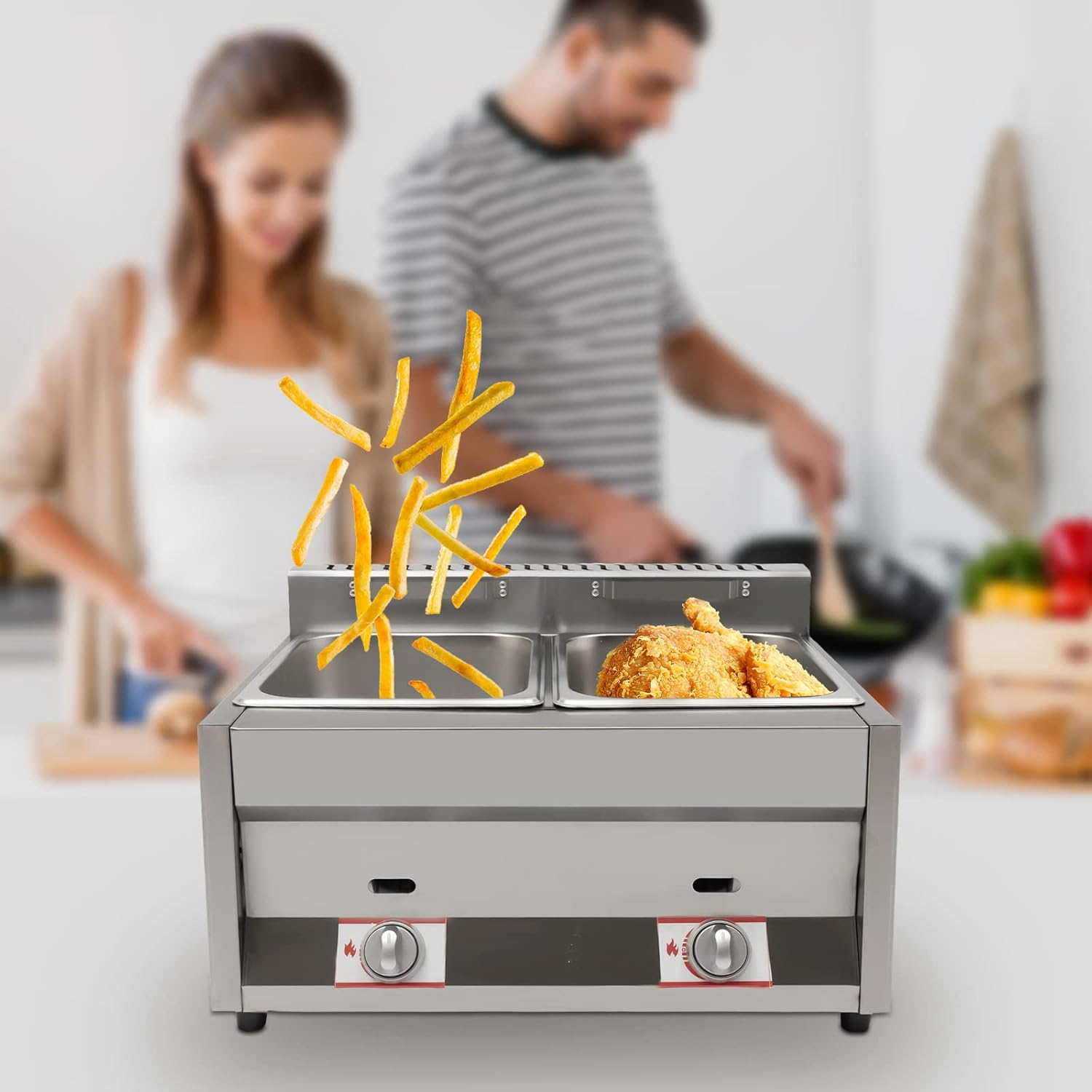 Propane LPG Gas Deep Fryer 2 B - Deep Fryer Commercial recensie en prijs