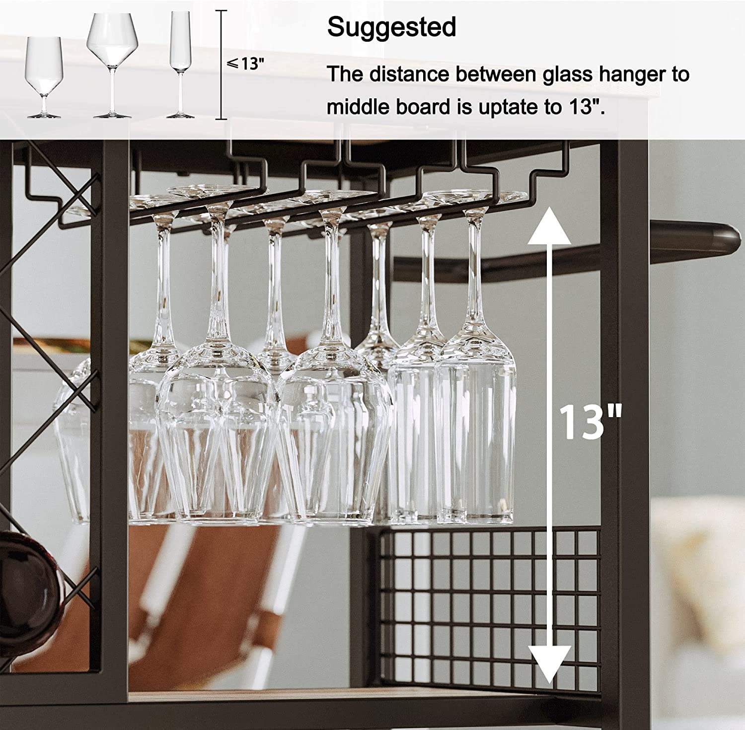 Wine Rack Table, Industrial Ba - Commercial Kitchen On Wheels recensie en prijs