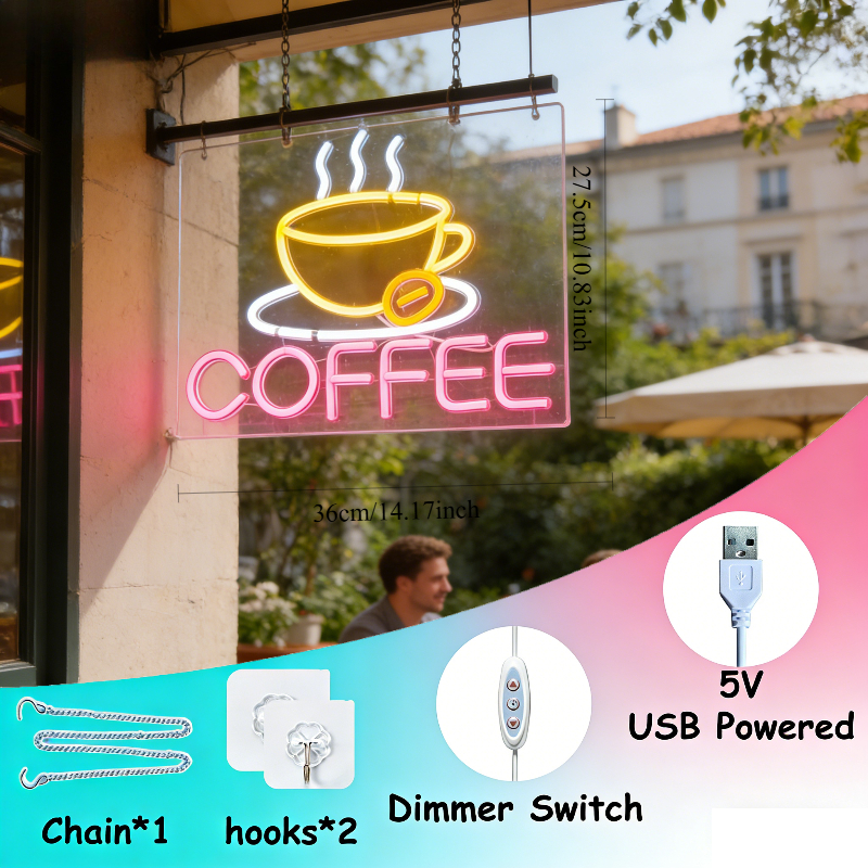 Coffee Cup Neon Light Sign for - Commercial Kitchen Store recensie en prijs