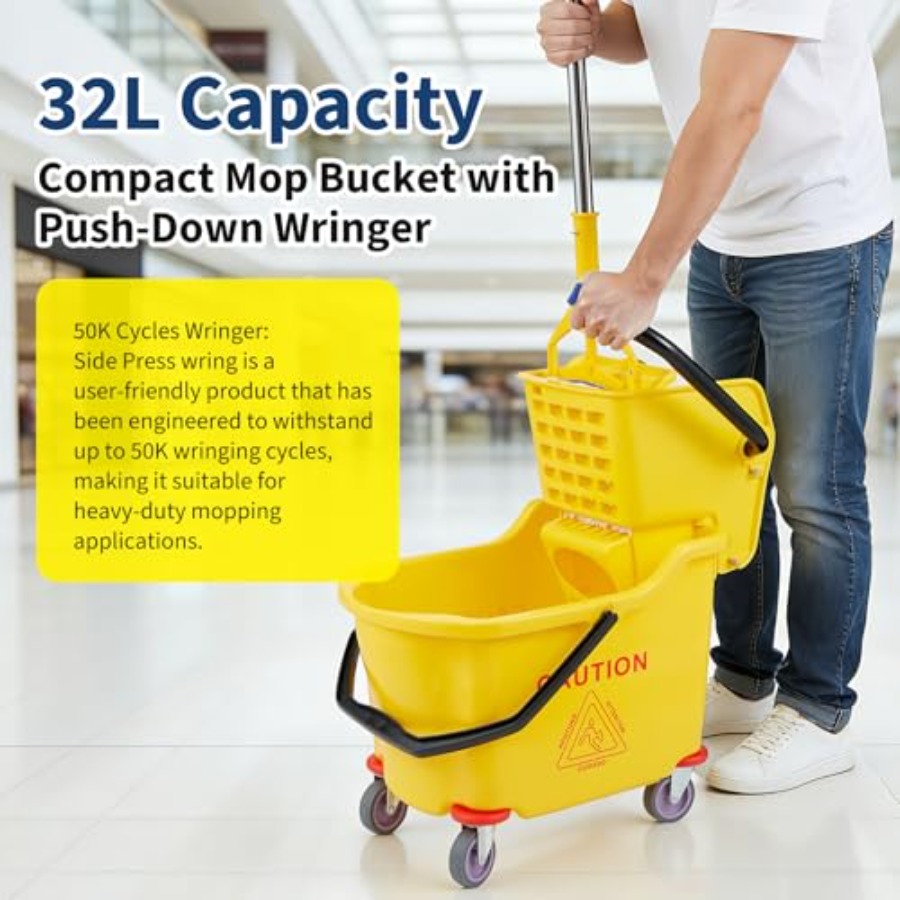 Commercial Mop Bucket with Sid - Commercial Kitchen On Wheels recensie en prijs