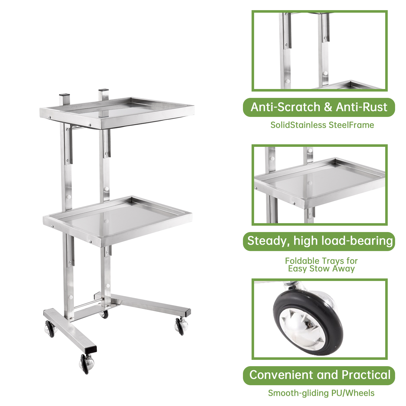 Stainless Steel Salon Rolling  - Commercial Kitchen On Wheels recensie en prijs
