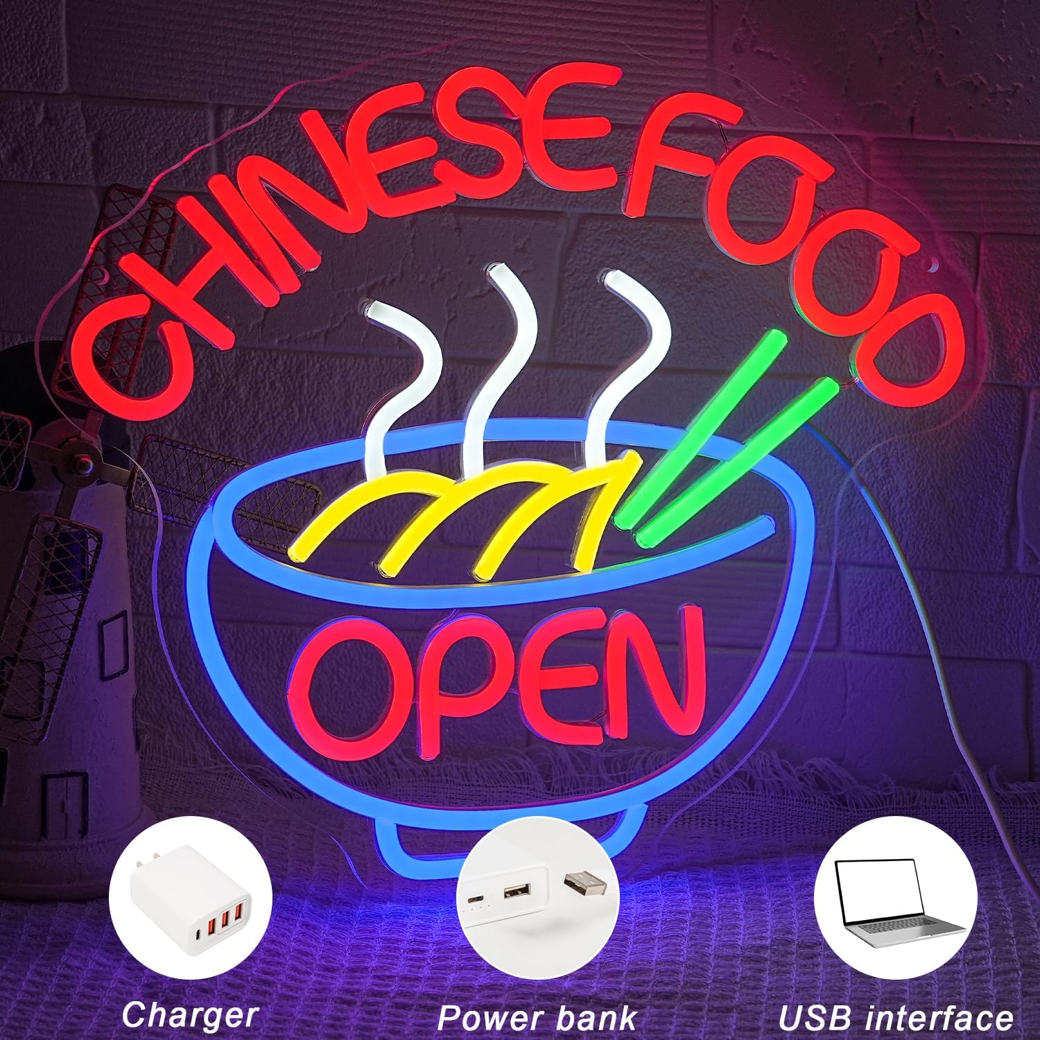 CHINESE FOOD Neon Sign Ramen N - Commercial Kitchen Store recensie en prijs