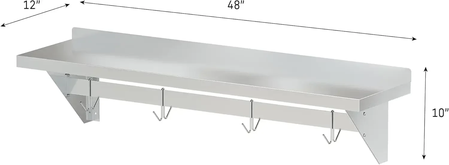（XMSJ-Hot）Commercial Wall Moun - Commercial Kitchen Wall Shelves recensie en prijs
