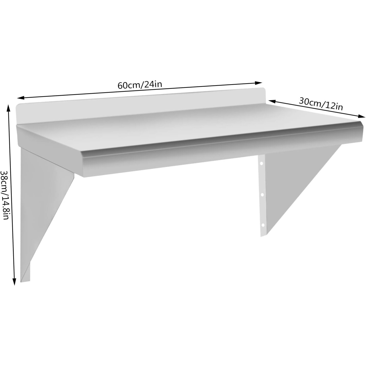 Cncest Stainless Steel Shelf 1 - Commercial Kitchen Wall Shelves recensie en prijs