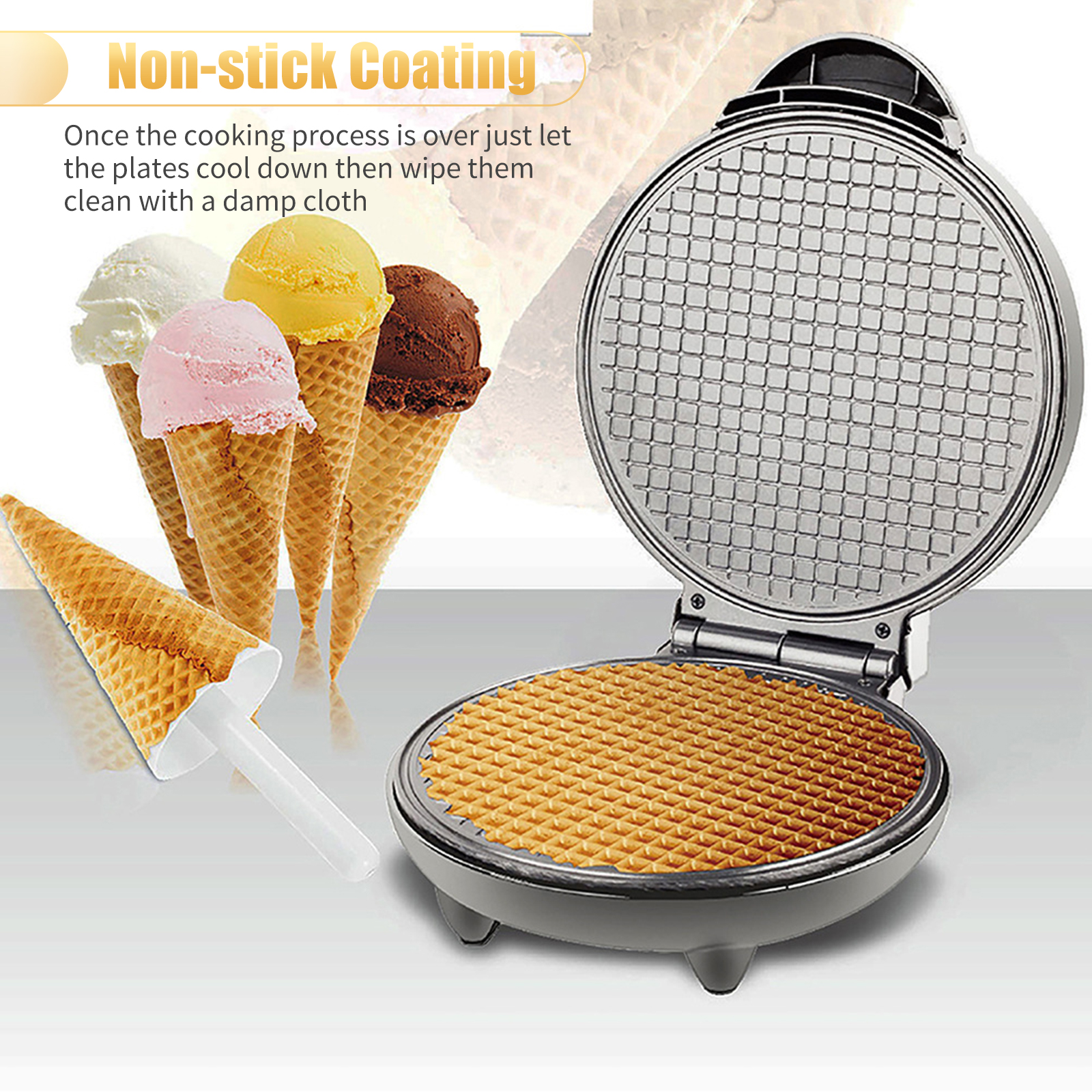 1200W Waffle Maker Nonstick Ba - Rotary Bakery Oven recensie en prijs