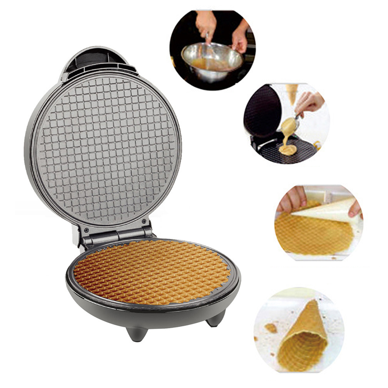 1200W Waffle Maker Nonstick Ba - Rotary Bakery Oven recensie en prijs