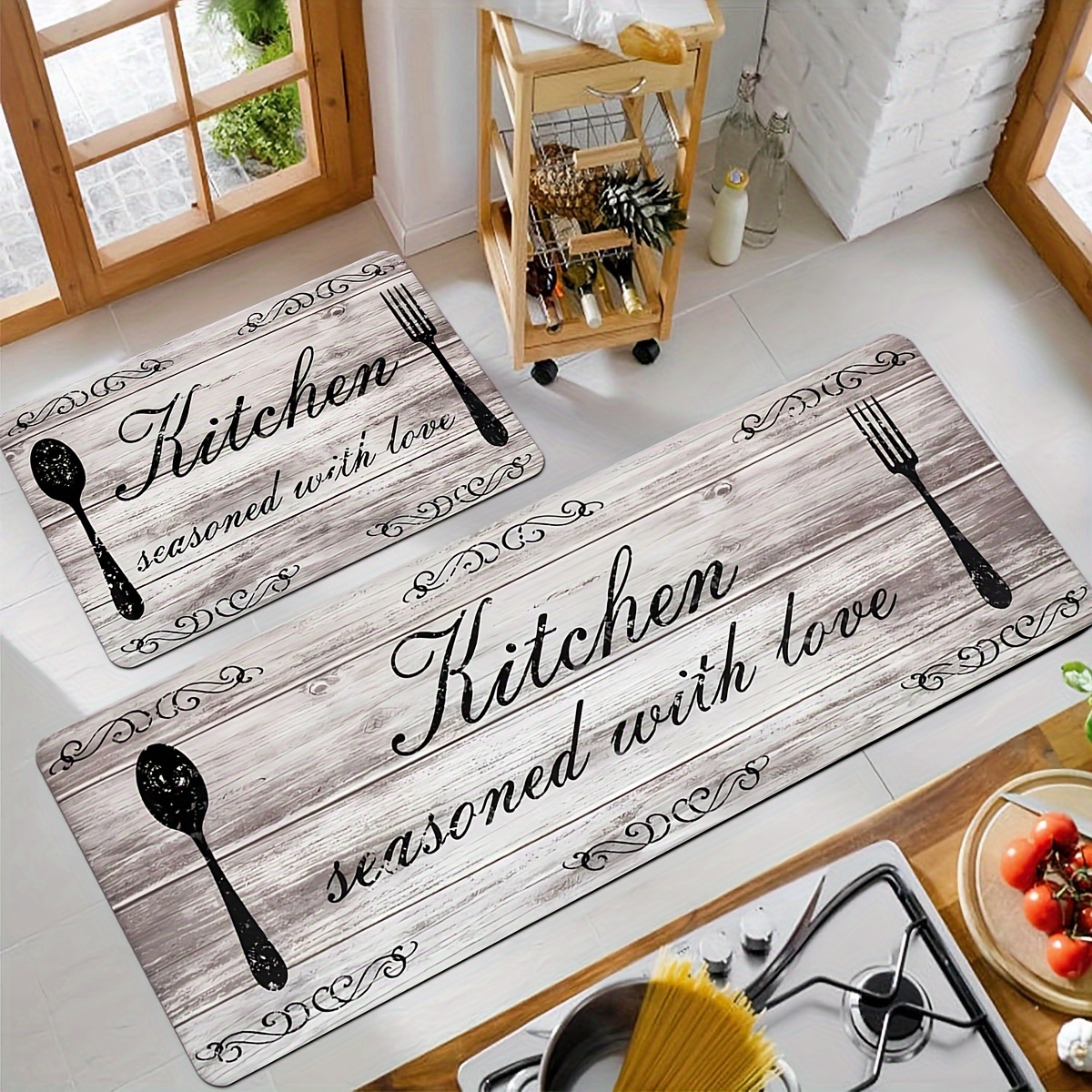 Vintage Vinyl Carpet Mat Rug H - Commercial Kitchen Vinyl recensie en prijs