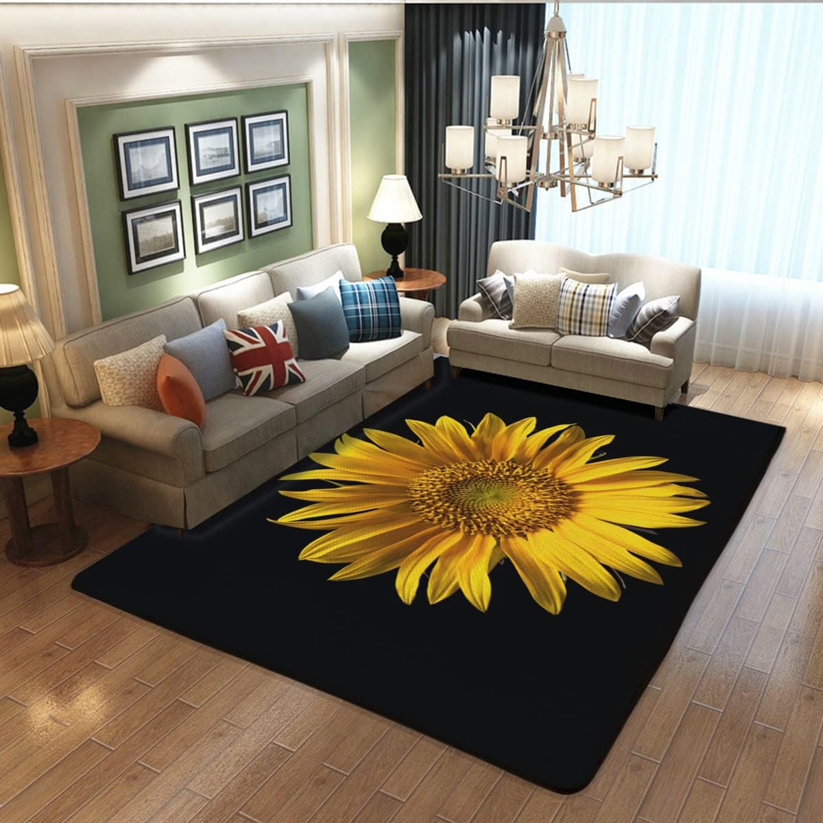 Yellow Sunflowers Flower on Bl - Commercial Kitchen Background recensie en prijs