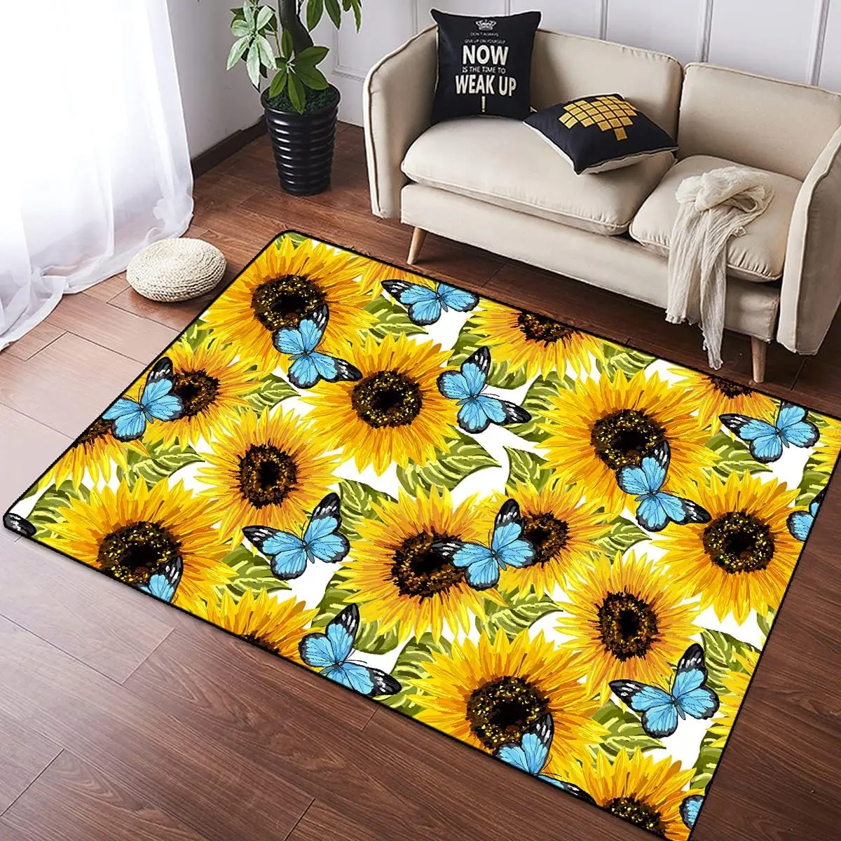 Yellow Sunflowers Flower on Bl - Commercial Kitchen Background recensie en prijs