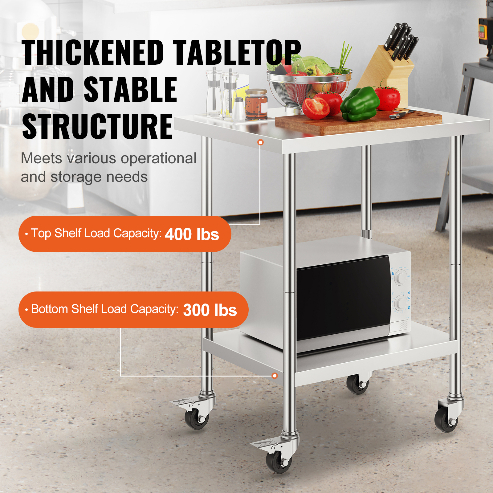 SucceBuy Stainless Steel Work  - Commercial Kitchen Tables recensie en prijs