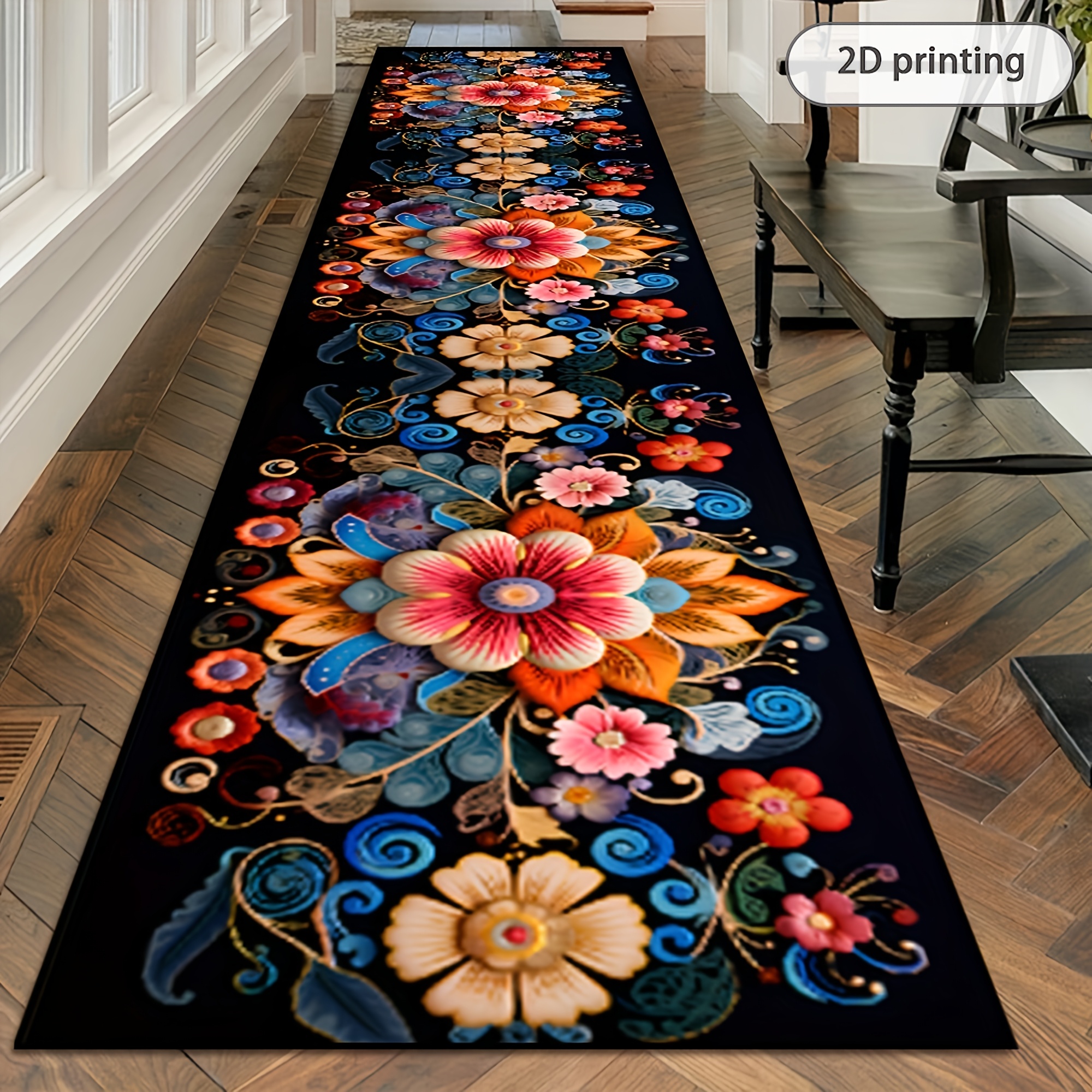 2D Printing Retro Floral Patte - Commercial Kitchen Background recensie en prijs