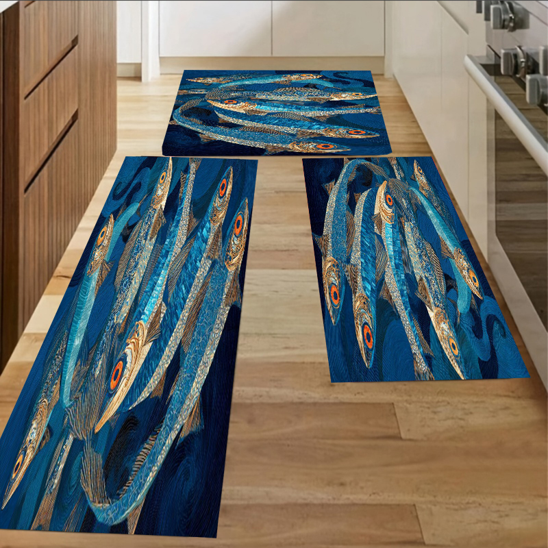 Blue Background Golden Eye Fis - Commercial Kitchen Background recensie en prijs