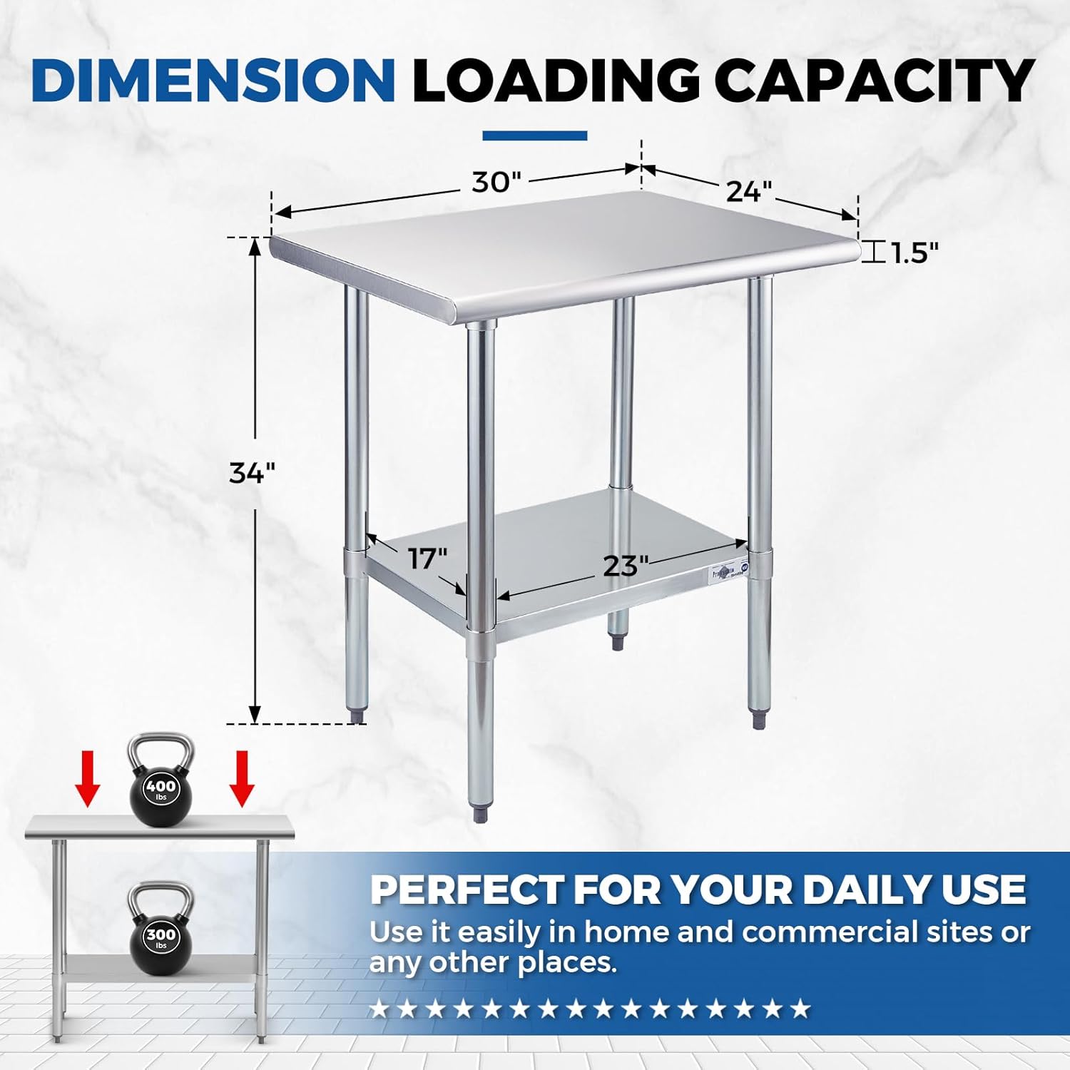 Stainless Steel Prep Table 30x - Commercial Kitchen Images recensie en prijs
