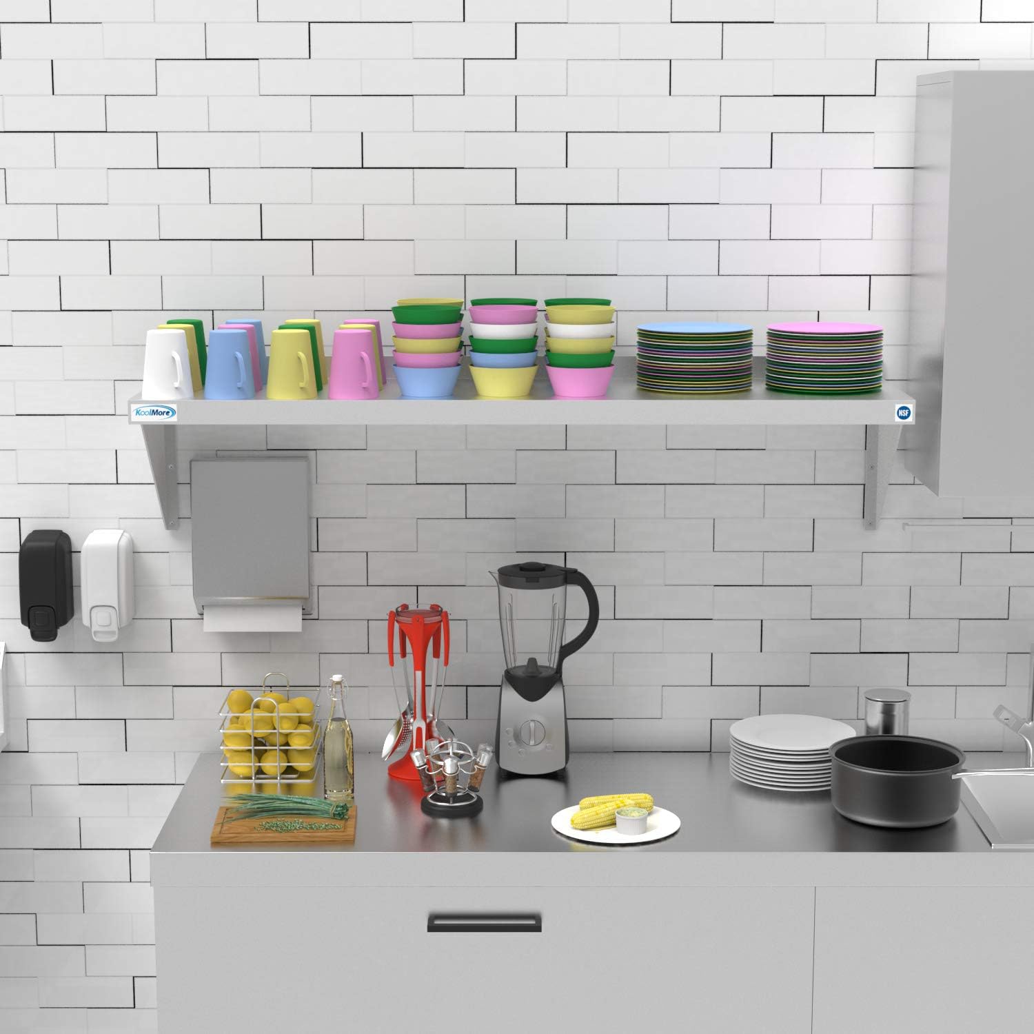 KoolMore NSF Stainless Steel W - Commercial Kitchen Wall Shelves recensie en prijs