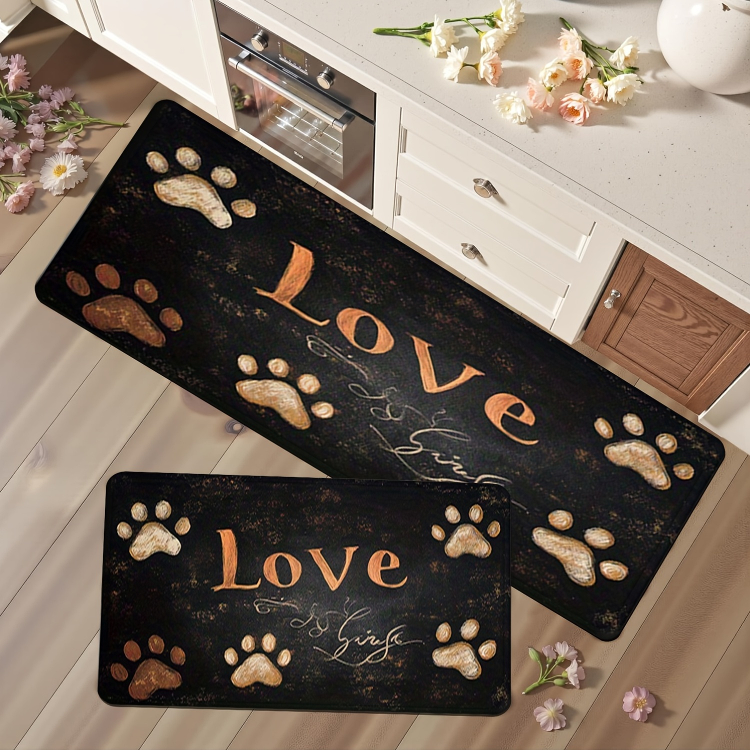 Cat Dog Paw Print Pattern Kitc - Commercial Kitchen Background recensie en prijs