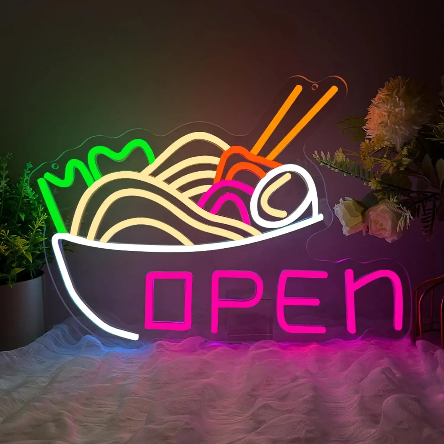 Ramen Bowl Neon Light Open LED - Commercial Kitchen Store recensie en prijs