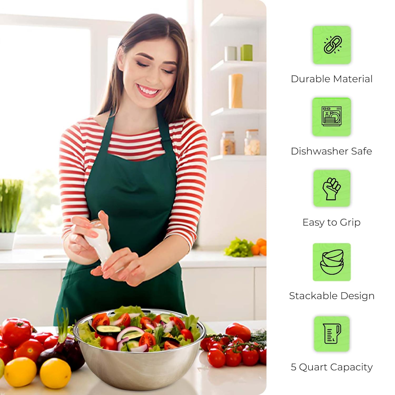 5 Quart Stainless Steel Mixing - Commercial Kitchen Images recensie en prijs