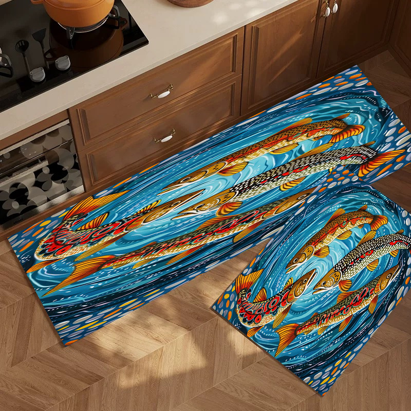 Blue Background Colorful Patte - Commercial Kitchen Background recensie en prijs