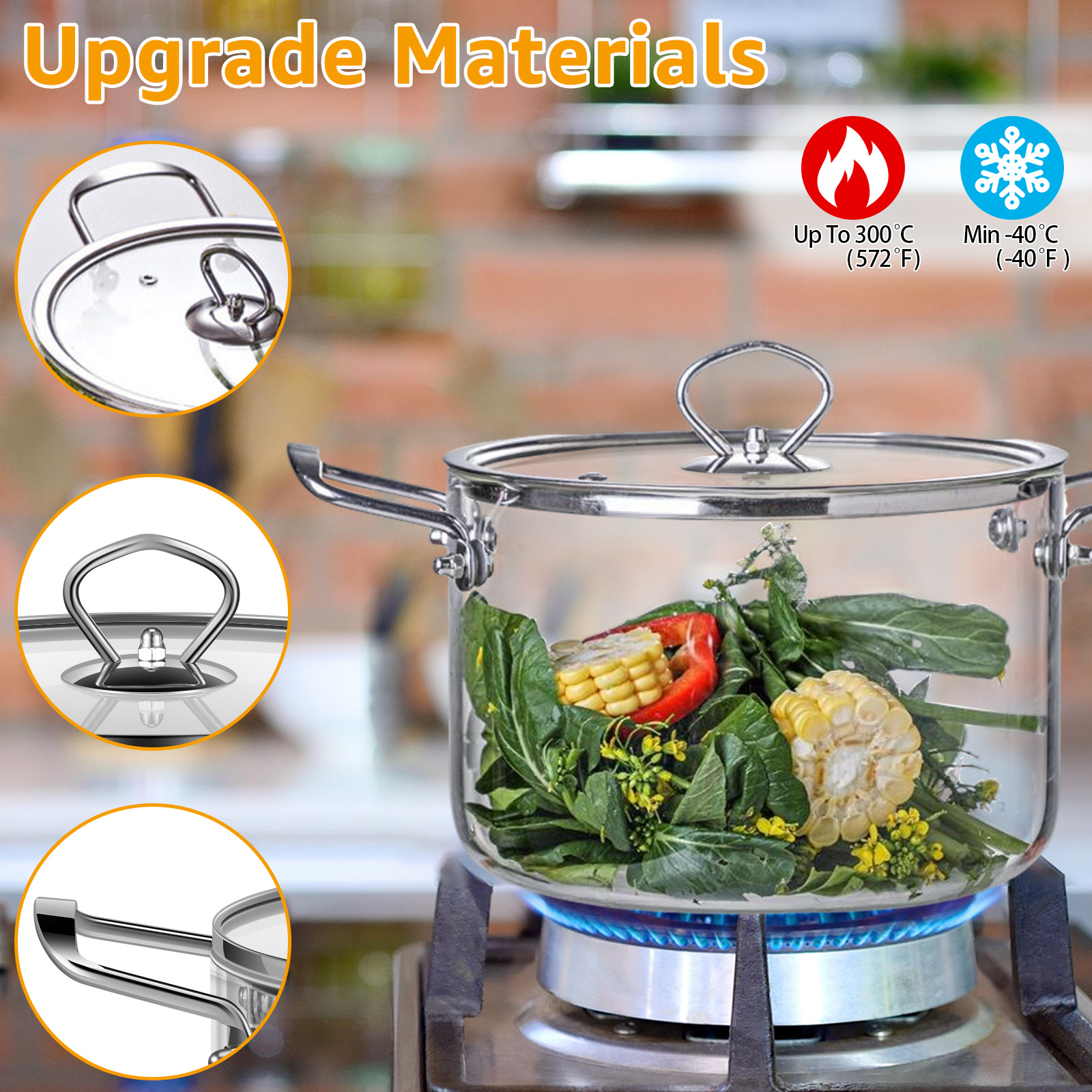2.5L/3.5L Glass Cooking Pot wi - Soup Kettle Warmer recensie en prijs