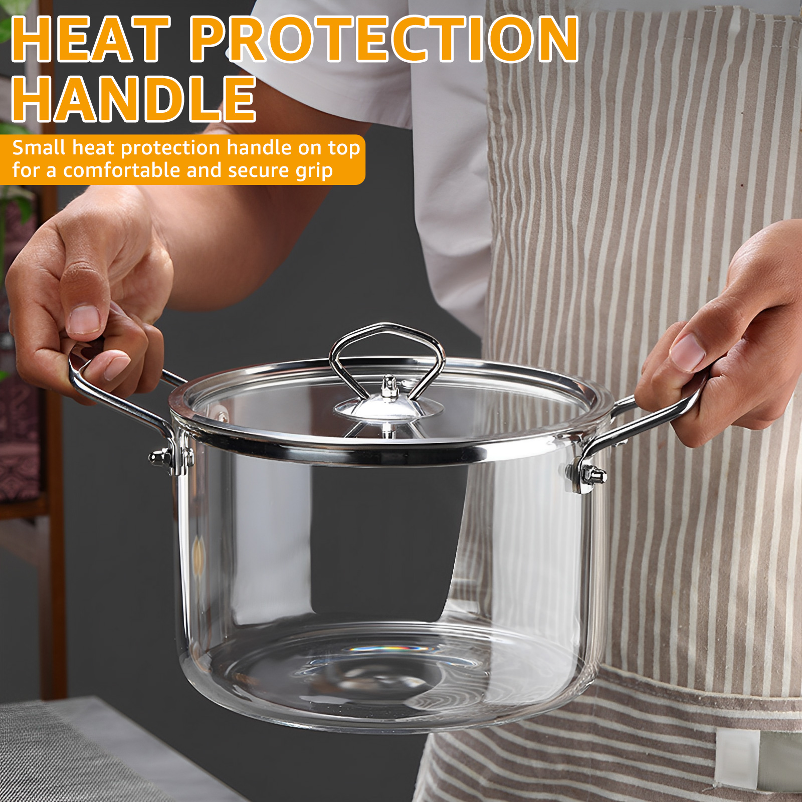 2.5L/3.5L Glass Cooking Pot wi - Soup Kettle Warmer recensie en prijs