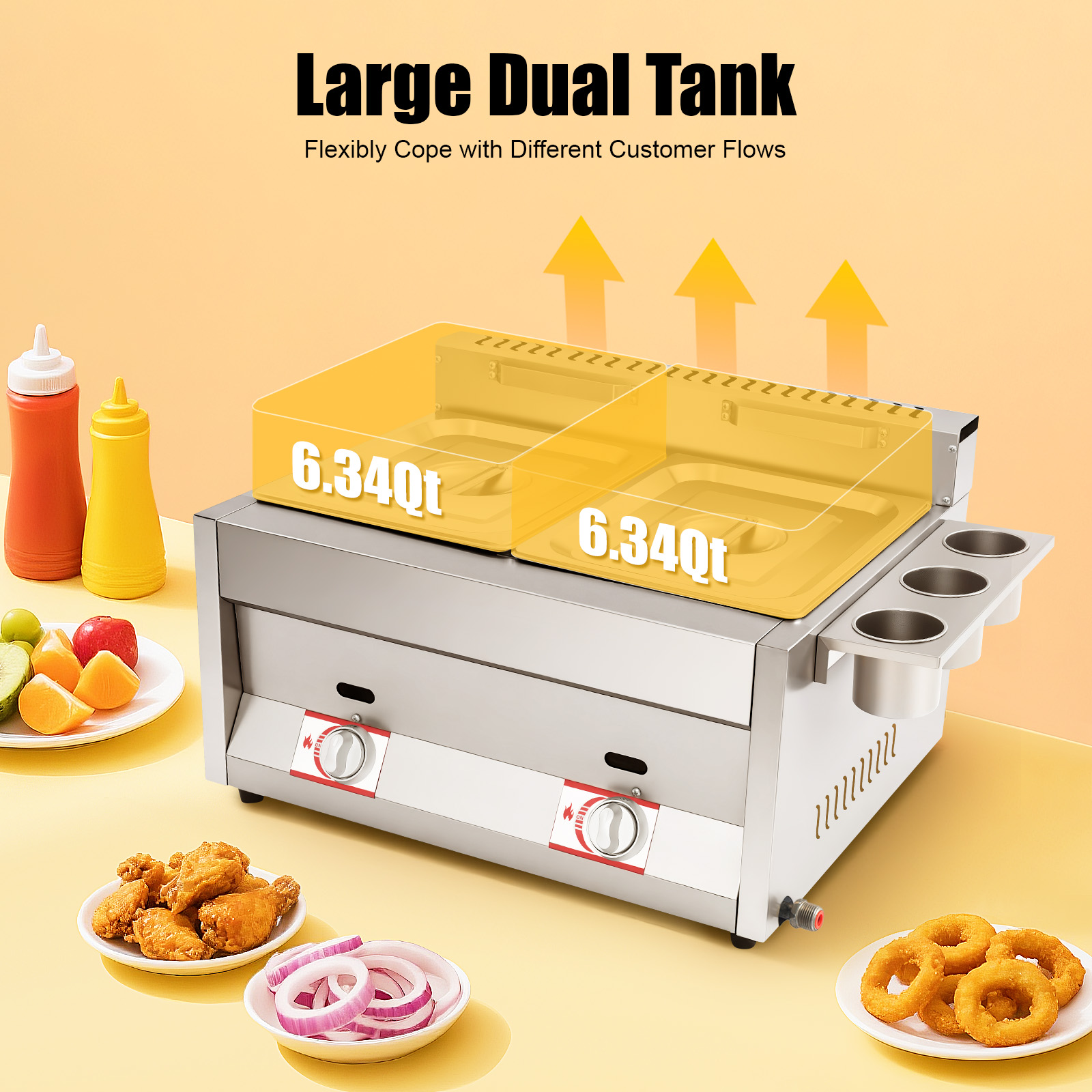 Gas Deep Fryer, Commercial Dee - Deep Fryer Commercial recensie en prijs