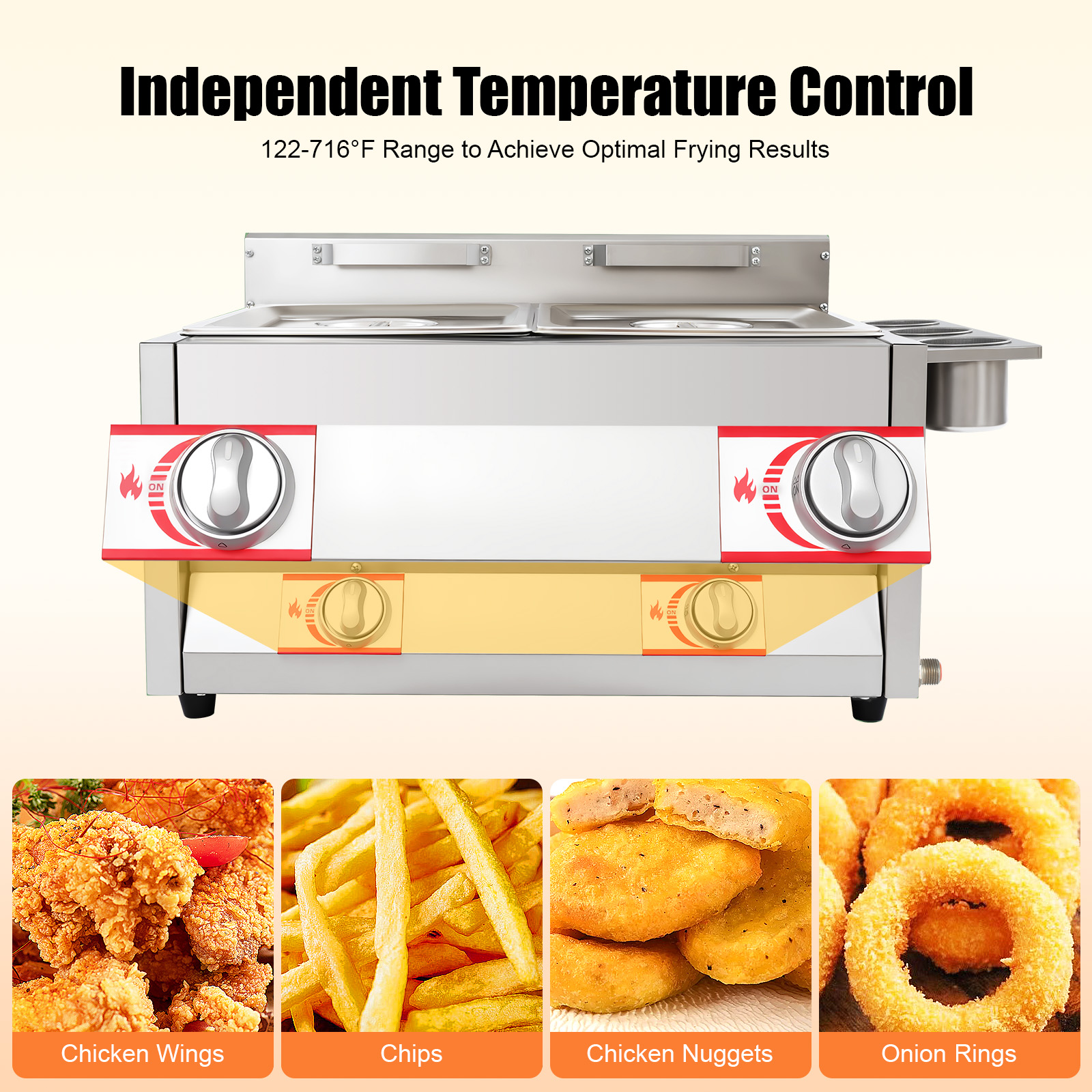 Gas Deep Fryer, Commercial Dee - Deep Fryer Commercial recensie en prijs