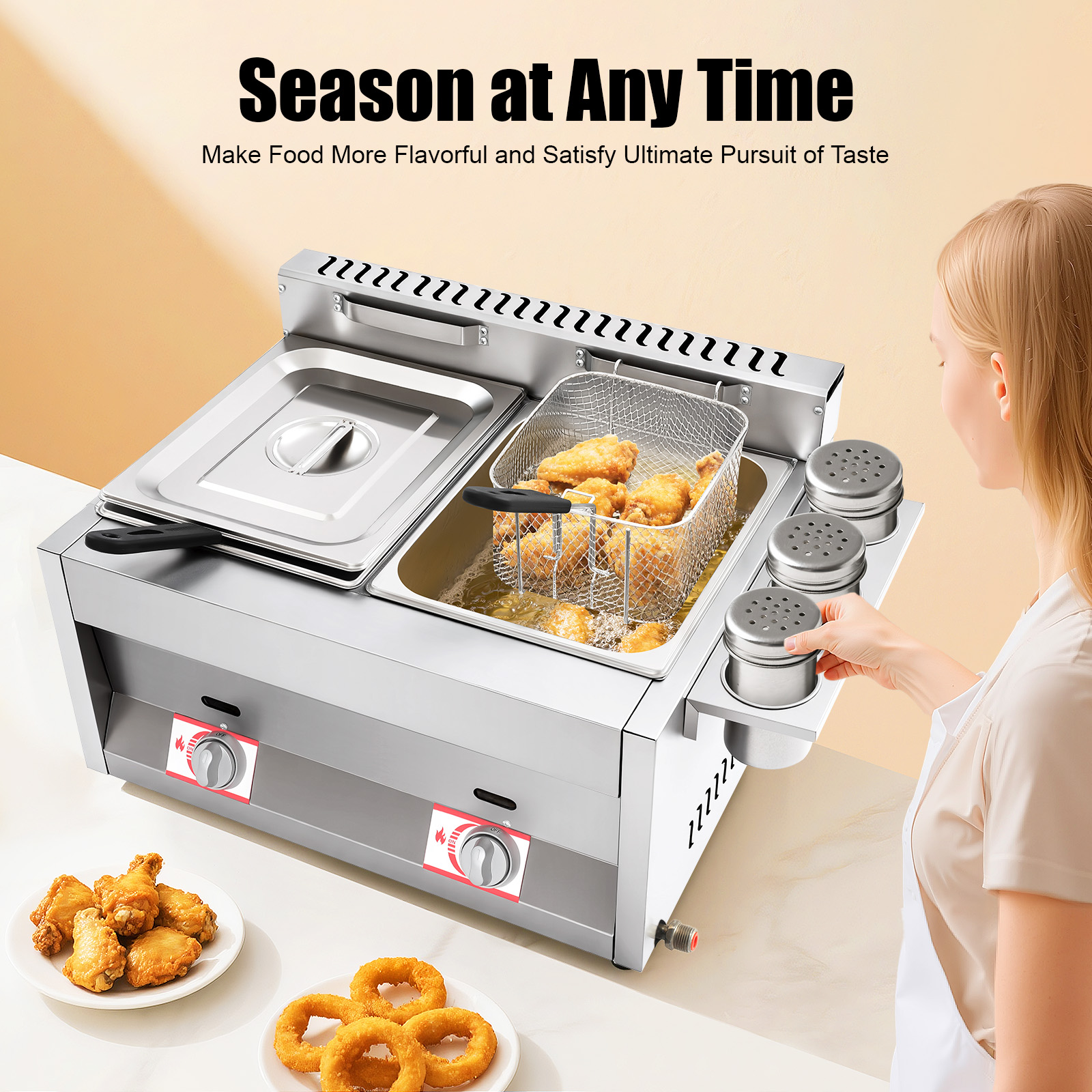 Gas Deep Fryer, Commercial Dee - Deep Fryer Commercial recensie en prijs