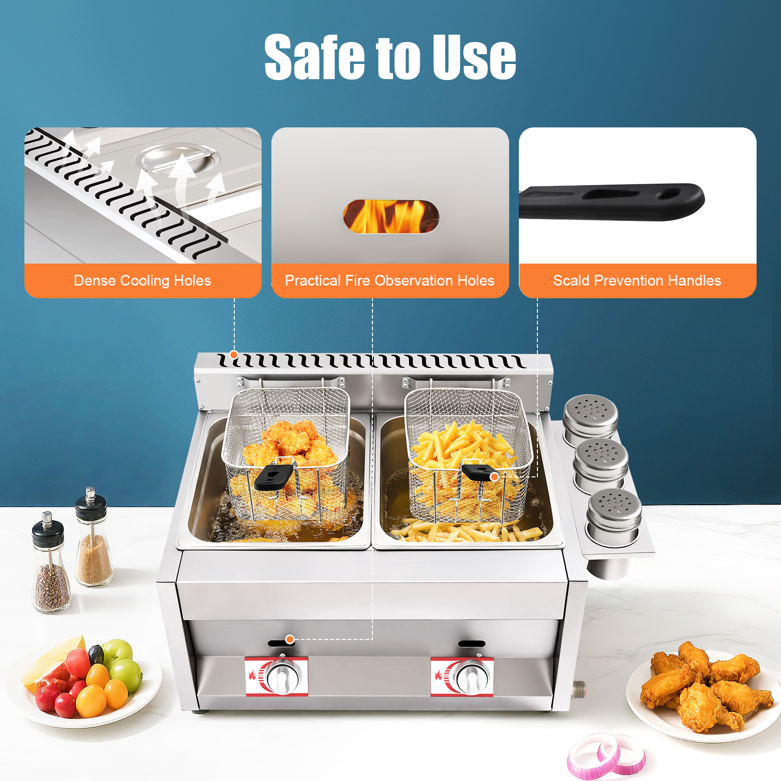 Gas Deep Fryer, Commercial Dee - Deep Fryer Commercial recensie en prijs