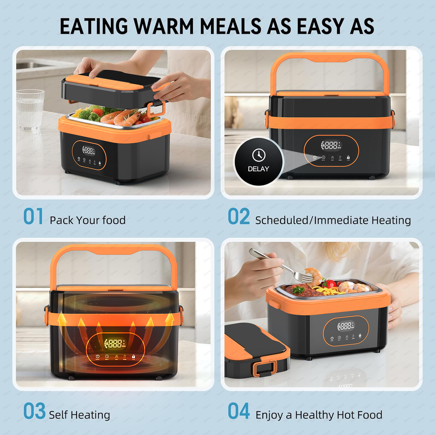 Gison 1.5L Portable Wireless H - Food Warmer Display recensie en prijs