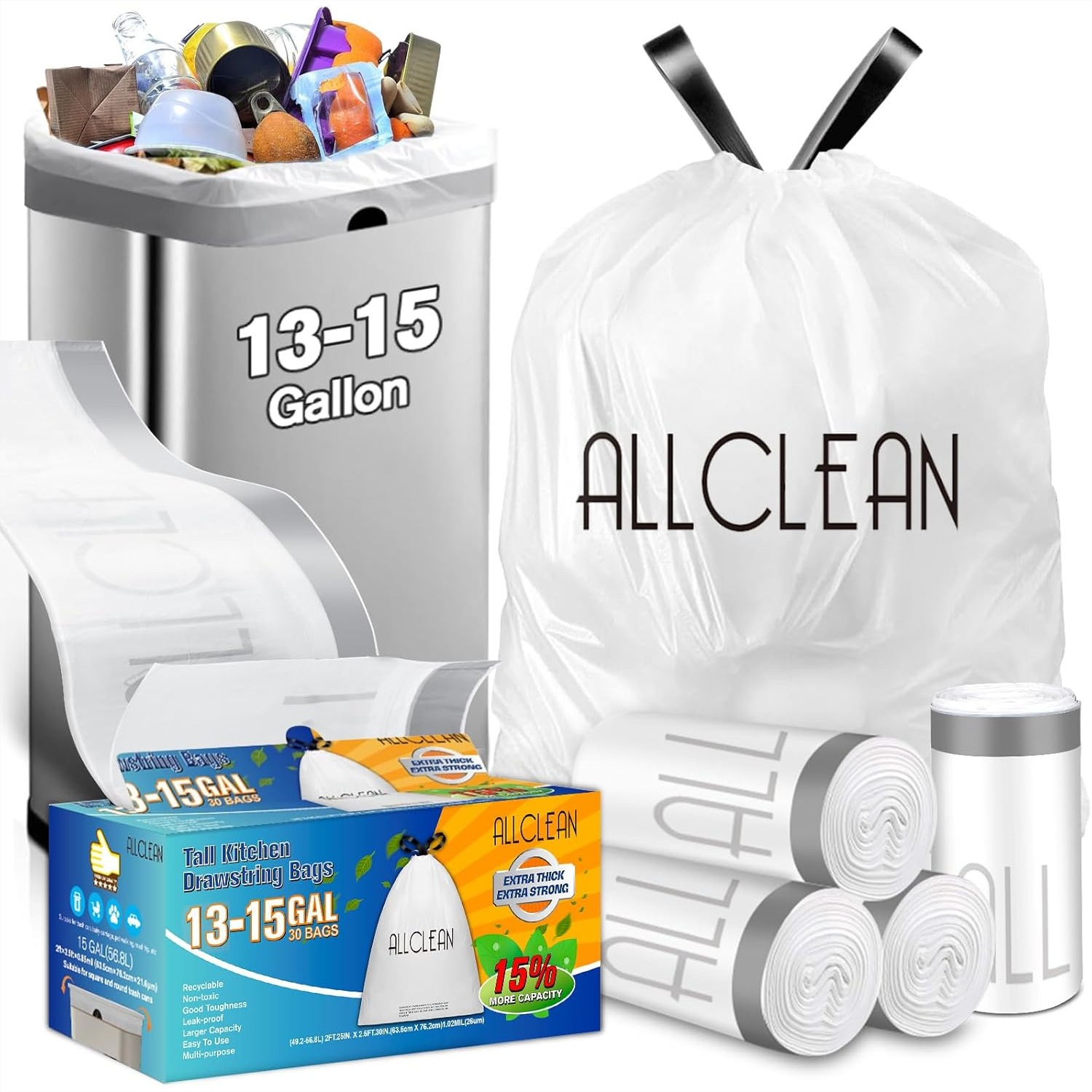 Tall Kitchen Trash Bags 13-15  - Commercial Kitchen Images recensie en prijs