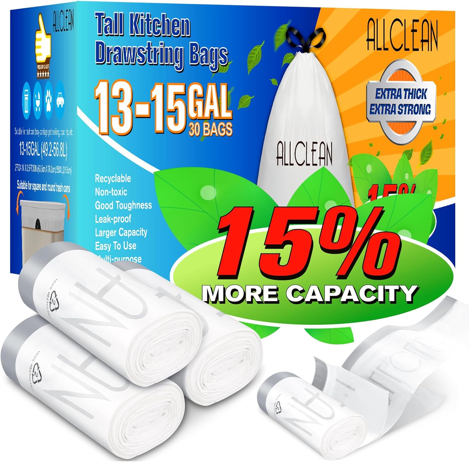 Tall Kitchen Trash Bags 13-15  - Commercial Kitchen Images recensie en prijs