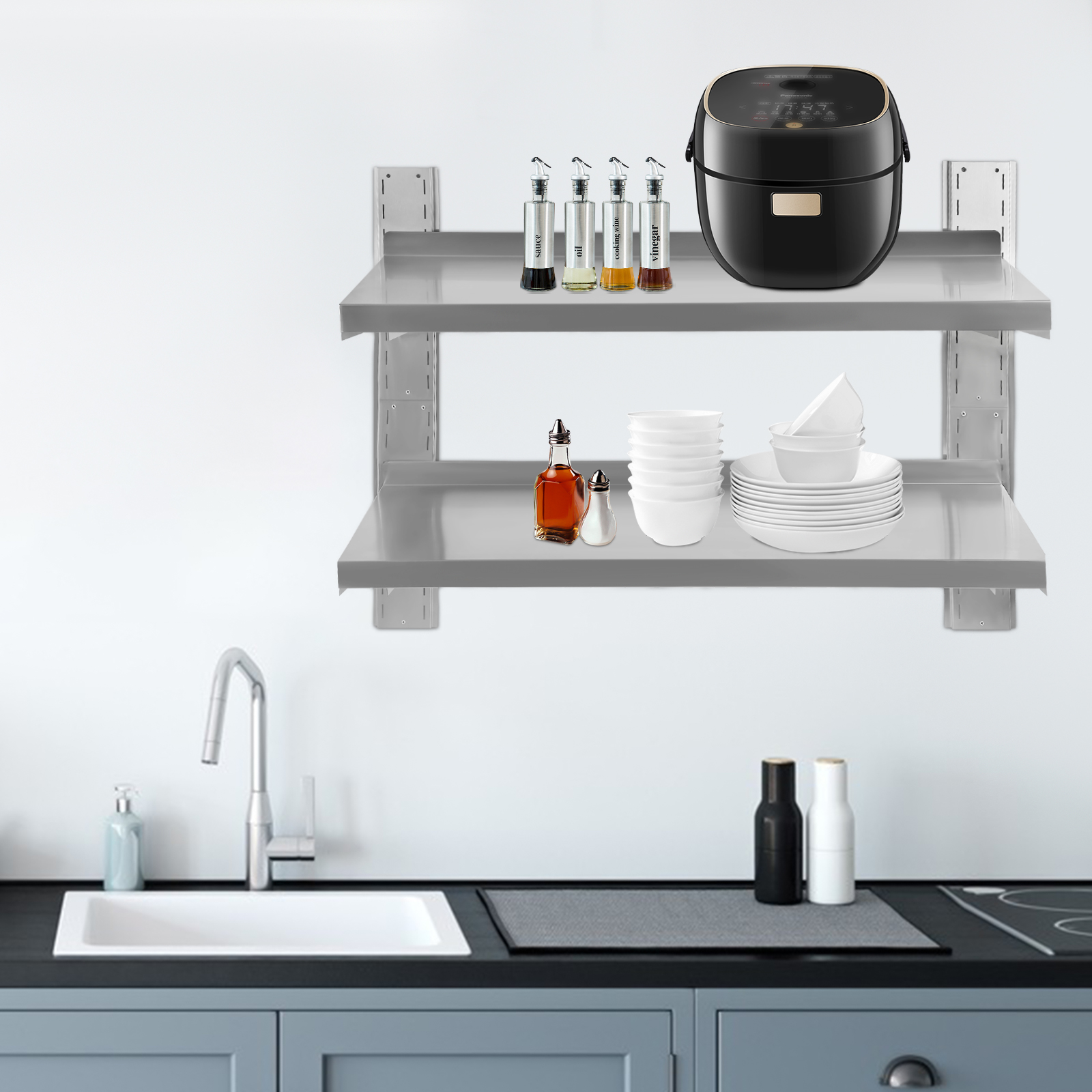 Commercial Stainless Steel Wal - Commercial Kitchen Wall Shelves recensie en prijs