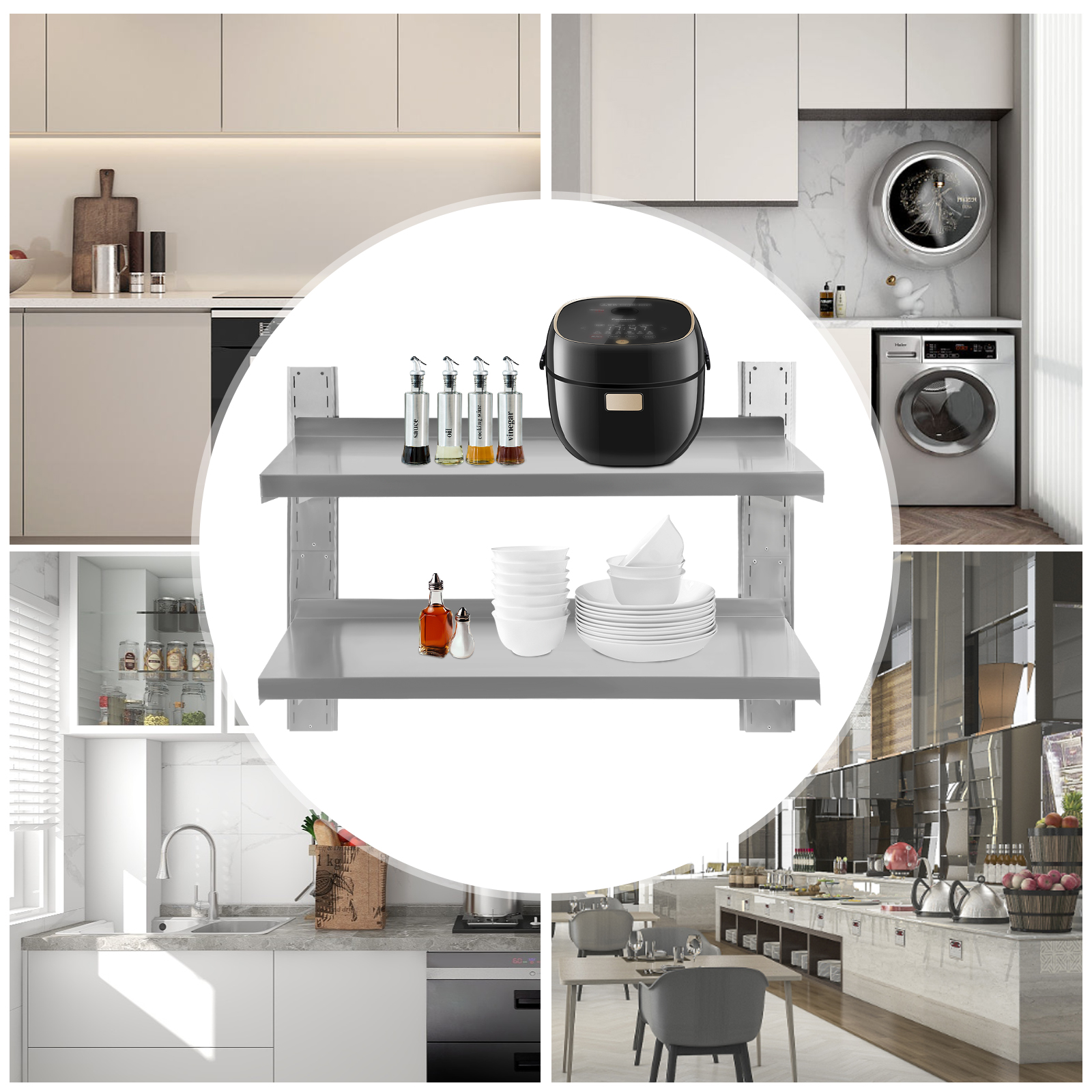 Commercial Stainless Steel Wal - Commercial Kitchen Wall Shelves recensie en prijs